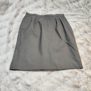🩶 Vintage High Waist Gray Mini Skirt